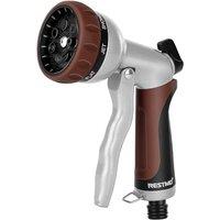RESTMO Garden Hose Nozzle Hose Pipe Spray Gun Heavy Duty | High Pressure Hose Nozzle,Metal Sprayer with 7 Patterns and Water Flow Control,Ideal to Wat