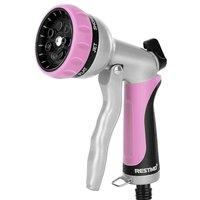RESTMO Garden Hose Nozzle Hose Pipe Spray Gun Heavy Duty | High Pressure Hose Nozzle,Metal Sprayer with 7 Patterns and Water Flow Control,Ideal to Wat