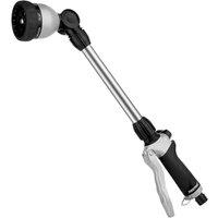 RESTMO Watering Lance for Garden Hose Hose Pipe Spray Gun | 48cm Watering Wand, 180 Adjustable Ratcheting Head 7 Spray Patterns, for Garden Sprayer