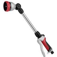 RESTMO Watering Lance for Garden Hose Hose Pipe Spray Gun | 48cm Watering Wand, 180 Adjustable Ratcheting Head 7 Spray Patterns, for Garden Sprayer