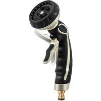 RESTMO Hose Pipe Spray Gun,Garden Hose Spray Gun with 9 Spray Patterns | Metal Water Hose Sprayer with Easy Self-Lock Trigger, and On/Off Valve, Ideal
