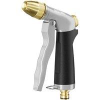 RESTMO Hose Pipe Spray Gun, 100% Metal Garden Hose Spray Gun | High Pressure Hose Nozzle with Solid Brass Head,4 Adjustable Spray Patterns,for Car Was