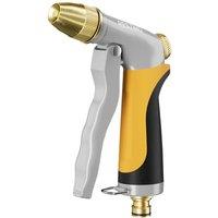 RESTMO Hose Pipe Spray Gun, 100% Metal Garden Hose Spray Gun | High Pressure Hose Nozzle with Solid Brass Head,4 Adjustable Spray Patterns,for Car Was