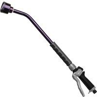 RESTMO Full Shower Watering Lance Metal Hose Wand | 61cm Watering Wand with Flow Control, Heavy-Duty Metal Gentle Rainfall Spray for Hanging Baskets,