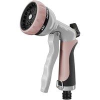 RESTMO Garden Hose Nozzle Hose Pipe Spray Gun Heavy Duty | High Pressure Hose Nozzle,Metal Sprayer with 7 Patterns and Water Flow Control,Ideal to Wat