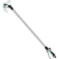RESTMO Watering Wand Watering Lance for Garden Hose | 91152 cm Telescopic Metal Garden Hose Wands,180Adjustable Ratcheting Head,7 Spray Patterns