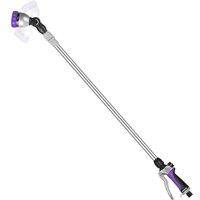 RESTMO Watering Wand Watering Lance for Garden Hose | 91152 cm Telescopic Metal Garden Hose Wands,180Adjustable Ratcheting Head,7 Spray Patterns