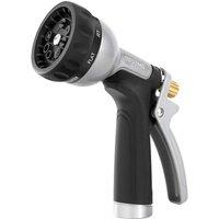 RESTMO Heavy Duty Metal Garden Hose Nozzle, Water Hose Nozzle with 7 Adjustable Spray Patterns, High Pressure Hose Sprayer with with Flow Control, for