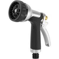 RESTMO Hose Pipe Spray Gun, Heavy Duty Metal Garden Hose Spray Gun | High Pressure Hose Nozzle, Metal Sprayer with 7 Patterns and Flow Control, Ideal