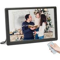 Zedify 10.1 inch Digital Photo Picture Frame 1280x800 IPS Display with Photo Music Video Player Calendar Alarm, Auto Power On/Off, Wall Mountable with