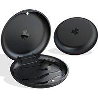 ARGOMAX Aligner and Retainer Case - 2 Piece Mouth Guards Travel Cases, Braces Box, Orthodontic Box - Black.