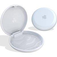 ARGOMAX Aligner and Retainer Case  2 Piece Mouth Guards Travel Cases, Braces Box, Orthodontic Box  White.