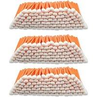 300 Pieces Cleaning Sponge Long Sterile for Inkjet Print Head Cleaner, Camera, Lens Cleaning, Optical Equipment, Orange Orange 300 Pcs