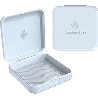 Retainer Case, ARGOMAX Aligner Case, 2 Piece Braces Box, White Orthodontic Box (Suitable for Invisible Braces, Aligner Removal Tool, Aligner Chewies,