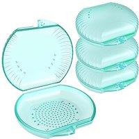 ARGOMAX Aligner Case, Retainer Case, Braces Box, 4 pcs Orthodontic Box (Cyan). Cyan4