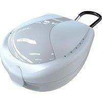 ARGOMAX Sports Mouth Guards Case, 1 Piece Sports Braces Case with Carabiner, Football Mouthguard Case, White.