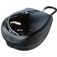 ARGOMAX Sports Mouth Guards Case, 1 Piece Sports Braces Case with Carabiner, Football Mouthguard Case, Black.