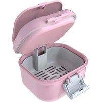 ARGOMAX Leak Proof Denture Bath Cup, Portable Soaking Denture Box, Denture Bath Case with Strainer, for Dentures and Braces, Upgraded Version with Sto