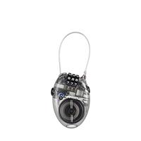 Lifeventure Mini Cable Lock Luggage Lock with 70cm Retractable Steel Cable Shackle Mini 3 Digit Code Combination Lock For Suitcases, Bike, Ski, Snowboard, Pushchair and Stroller, Grey