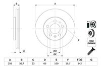 Bosch BD753 Brake discs - Front axle - ECE-R90 certified - 1 set of 2 discs