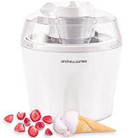 Andrew James Ice Cream Maker Machine | Makes Delicious Soft Ice Cream | Detachable Mixing Paddle | 1.5L | Frozen Yoghurt and Sorbet | Ingredients Funnel | Voted Best Buy by Which£ Magazine