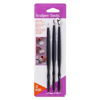 Polyform Sculpey Style Detail Tool Set - 3 Pieces, Black
