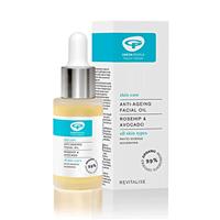 Green People Anti-Ageing Facial Oil 30ml | Natural & Organic Face Oil | Rejuvenating, Light Facial Oil for Facial Massage with Gua Sha/Roller | Paraben Free & Ethyl Alcohol Free | Cruelty Free & Vegan