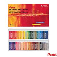 Pentel Oil Pastel Set - Assorted Colours, Pack of 48