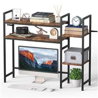 NOVIMANGO Desktop Bookshelf, Computer Storage Rack, Multipur