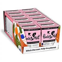 Pooch & Mutt - Turkey & Chicken Pack of Complete Wet Dog Food, Dry Dog Food Topper, 12x375g