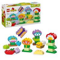 LEGO DUPLO Creative Garden & Flowers - Montessori Toys for 2+ Year Old Girls & Boys - Stacking Toy incl. Flower & Number Bricks for Fine Motor Skills Development - 10444
