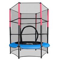 GALACTICA NEW Mini Trampoline | 4.5FT 55" with Safety Net Enclosure | Indoor Outdoor Childrens Activity Junior Trampoline