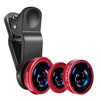 Mobile Phone Camera Lens Kit iPhone Lens With Fish Eye Lens +Macro Lens + Wide Angle Lens Work With iPhone,Samsung,Huawei, iPad,Snoy etc