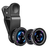 Mobile Phone Camera Lens Kit iPhone Lens With Fish Eye Lens +Macro Lens + Wide Angle Lens Work With 
