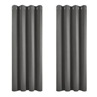 Deconovo - Pair of Eyelet Blackout Curtains for Bedroom and Sizes