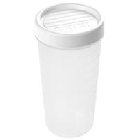 Tatay Food Storage, Airtight, 0.6L of Capacity, Screw Lid, BPA free, Suitable Microwave and Dishwasher, White. Measures: 8,5 x 8,5 x 16,5 cm,Tatay_1160801