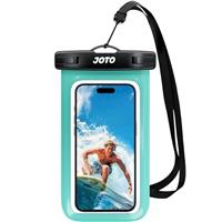 JOTO Waterproof Phone Pouch Cellphone Dry Bag Case for iPhone 16 15 14 13 12 Pro Plus Max XR X 8 7 6S SE, Galaxy S23 S22 S22+ S21 up to 7" -Green