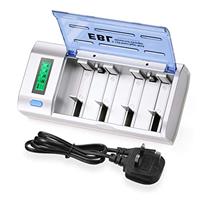 EBL Universal LCD Display Battery Charger with Discharge Function for AA, AAA, C, D Ni-MH Ni-CD Rech