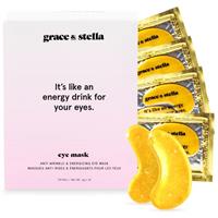 Under Eye Mask - Reduce Dark Circles, Puffy Eyes, Undereye Bags, Wrinkles - Gel Under Eye Patches, Vegan Cruelty-Free Self Care by grace and stella