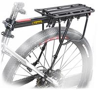 West Biking Rear Bike Rack - Adjustable Pannier Rack, 50 KG Load Capacity, Aluminum Alloy Luggage Carrier With Reflector for Cycling and Commuting