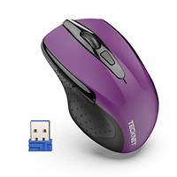 TECKNET Pro Wireless Mouse, 4000 DPI, 2.4G Ergonomic Optical Mouse, Computer Mouse for Laptop, Windows, Chromebook, 6 Button Mouse, 24-Month Battery Life, 6 Adjustment Levels, 36-Month Warranty