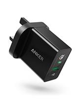 Anker Quick Charge 3.0, 18W 3Amp USB Wall Charger (Quick Charge 2.0 Compatible) Powerport+ 1 for Galaxy S10/S9/S8/Edge/Plus, Note 8/7, LG G4, HTC One A9/M9, Nexus 9, iPhone, iPad and More