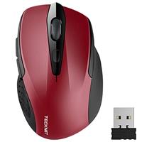 TECKNET Pro Wireless Mouse, 4000 DPI, 2.4G Ergonomic Optical Mouse, Computer Mouse for Laptop, Windows, Chromebook, 6 Button Mouse, 24-Month Battery Life, 6 Adjustment Levels, 36-Month Warranty