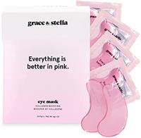 Under Eye Mask - Reduce Dark Circles, Puffy Eyes, Undereye Bags, Wrinkles - Gel Under Eye Patches, Vegan Cruelty-Free Self Care by grace and stella