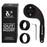 VeloChampion Out Front Bike Handlebar Mount Compatible with Garmin 130/530/540/820/830/840/1030/1040 and Edge Explore