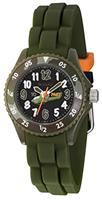 Tikkers Boy's Camouflage Helicopter Design Olive Green Rubbe