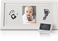 Beautiful Baby Handprint Kit & Footprint Photo Frame for Newborn Girls and Boys, Unique Baby Sho