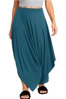 Re Tech UK - Comfy Baggy Harem Pants for Women Great for Summer - Lagenlook Draped Trousers, Genie Aladdin Style, Loose Fit Boho Yoga Pants for Women UK
