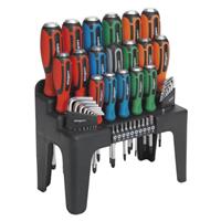 Sealey 44pc Hammer-Thru Screwdriver, Hex Key & Bit Set - S01106