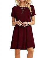 MOLERANI Summer Dresses for Women UK Casual T-Shirt Dress Short Sleeve Ladies Beach Dress